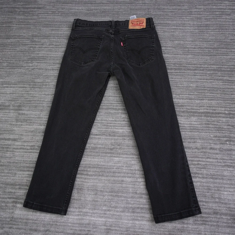 Levis 511 Slim Fit‎ Black Jeans Mens Denim Pants 32x29 (Fit 30x24.5)